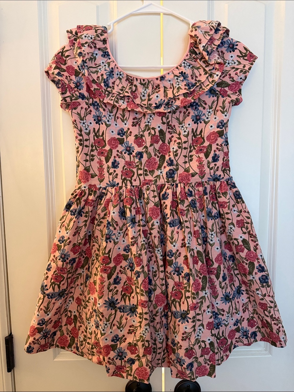 Scotch & Soda Pink Floral Ruffle Dress